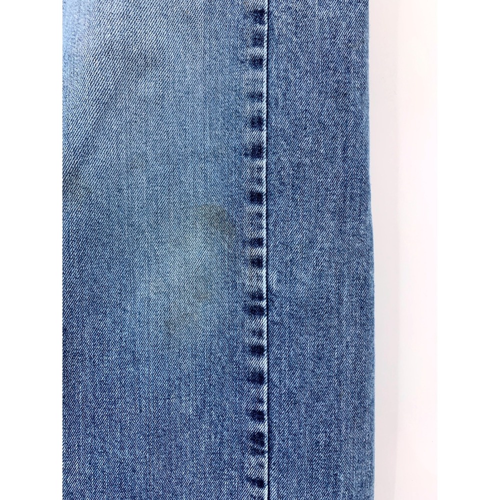 Levis 505 Jeans Mens 33x32 Blue Straight Leg Workwear Distressed Denim Pants - Picture 2 of 11